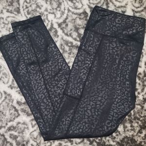 CVG black leopard print leggings